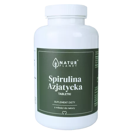 NaturPlanet, Spirulina tabletki, 125g (ok.500 tabletek)
