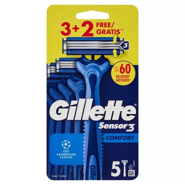 Gillette Sensor3 Comfort jednorazowe maszynki do golenia 5szt