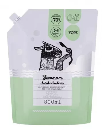 Yope, żel pod prysznic, Yunnan, 800ml, refill