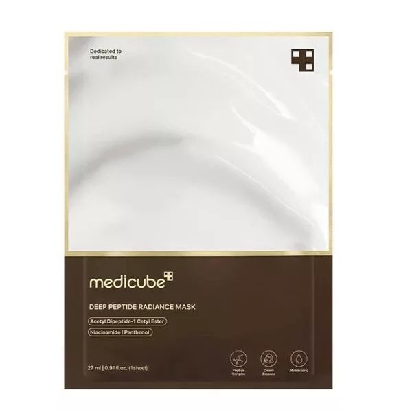 Medicube Deep Peptide Radiance Mask rozświetlająca maska w płachcie 27ml
