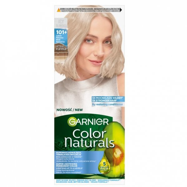 Garnier Color Naturals odżywcza farba do włosów 101+ Lodowy Platynowy Blond