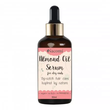 Nacomi, serum do końcówek z olejem ze słodkich migdałów, 50ml