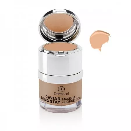 Dermacol Caviar Long Stay Make-Up & Corrector podkład do twarzy z korektorem 01 Pale 30ml
