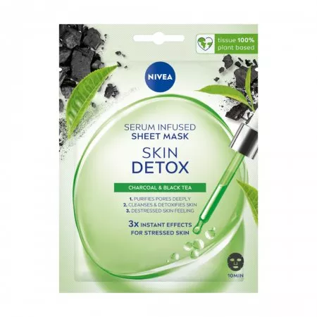 Nivea Skin Detox maska w płachcie z serum detoksykującym