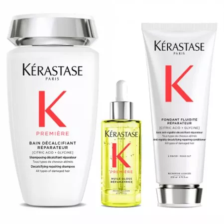 Kerastase Premiere, zestaw naprawczy, kąpiel + odżywka + olejek