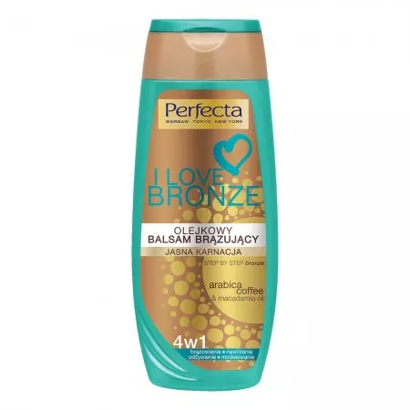 Perfecta I Love Bronze olejkowy balsam brązujący 4w1 do jasnej karnacji 250ml