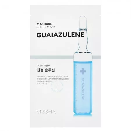 Missha Mascure Guaiazulene łagodząco-regenerująca maseczka w płachcie 28ml