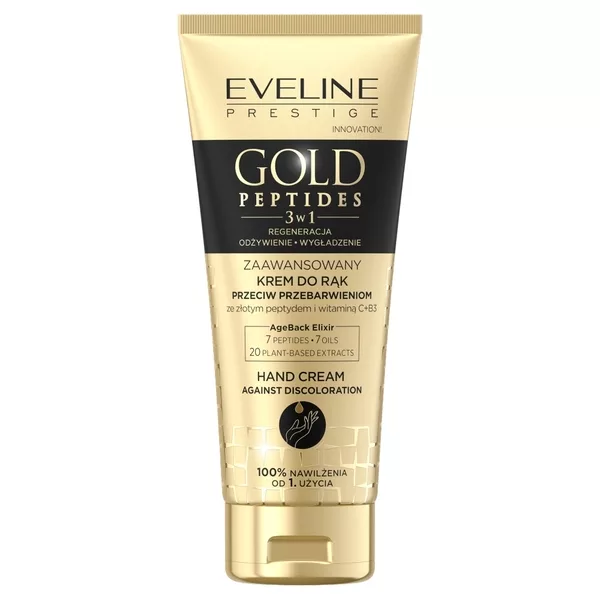 Eveline Cosmetics Gold Peptides zaawansowany krem do rąk przeciw przebarwieniom 75ml