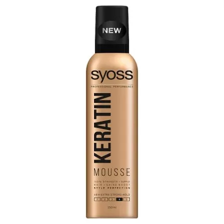 Syoss, Keratin Mousse pianka do włosów Extra Strong 250ml