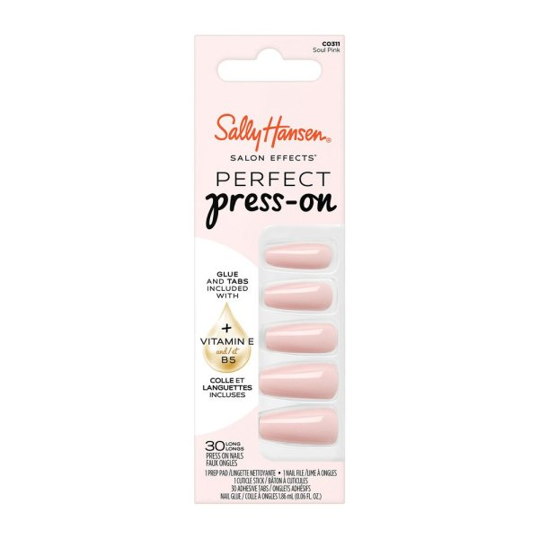 Sally Hansen Salon Effects sztuczne paznokcie 311 Soul Pink 30szt