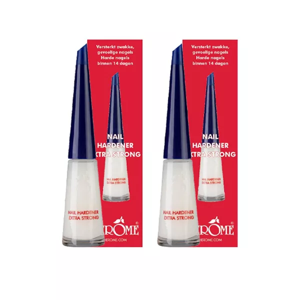 Herome Nail Hardener Extra Strong, odżywka, utwardzacz paznokci, efekt po 30 dniach, 2x10ml