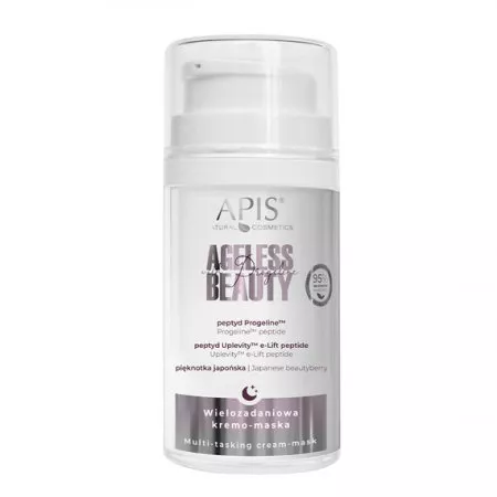 Apis Ageless Beauty, wielozadaniowa kremo-maska na noc z progeliną, 50ml