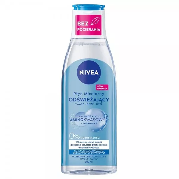 Nivea MicellAir odświeżający płyn micelarny do cery normalnej i mieszanej 200ml