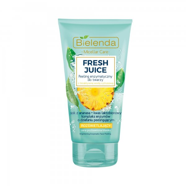 Bielenda Fresh, rozświetlający peeling enzymatyczny, Ananas, 150g