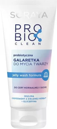 Soraya Probio Clean, Probiotyczna galaretka do mycia twarzy do cery normalnej i suchej, 150ml