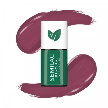 Semilac Bio Color, 718 Natural Cyclamen, lakier hybrydowy, 7ml
