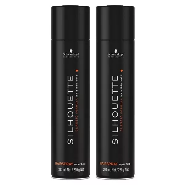 Schwarzkopf Silhouette, bardzo mocno utrwalający lakier do włosów, dwupak, 2x300ml