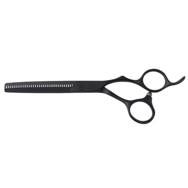 Olivia Garden Silkcut Pro Black Matt, degażówki fryzjerskie 6.35"