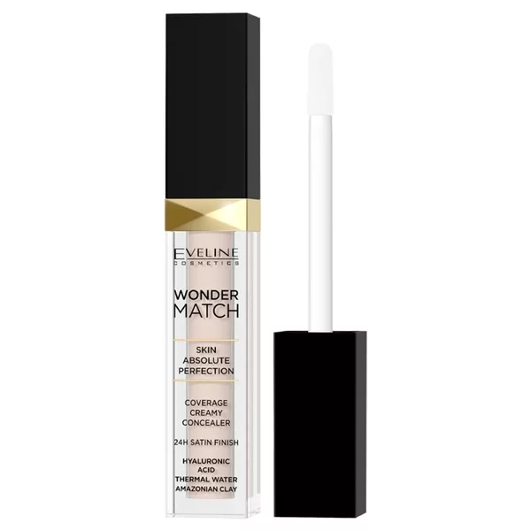Eveline Cosmetics Wonder Match kryjący korektor w płynie 00 Ivory 7ml