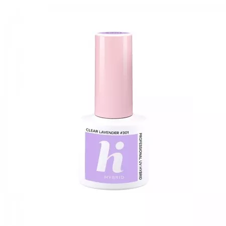 hi hybrid, lakier hybrydowy, 5ml, #301 Clear Lavender