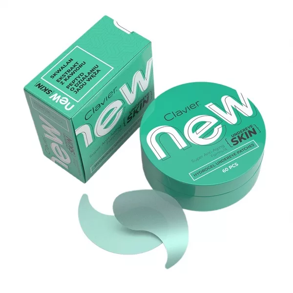 Clavier New Undereye Skin odmładzające żelowe płatki pod oczy 60szt.