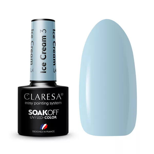 Claresa, Lakier hybrydowy, ICE CREAM 3, 5g