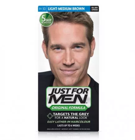 Just For Men, szampon koloryzujący, jasny średni blond H-30