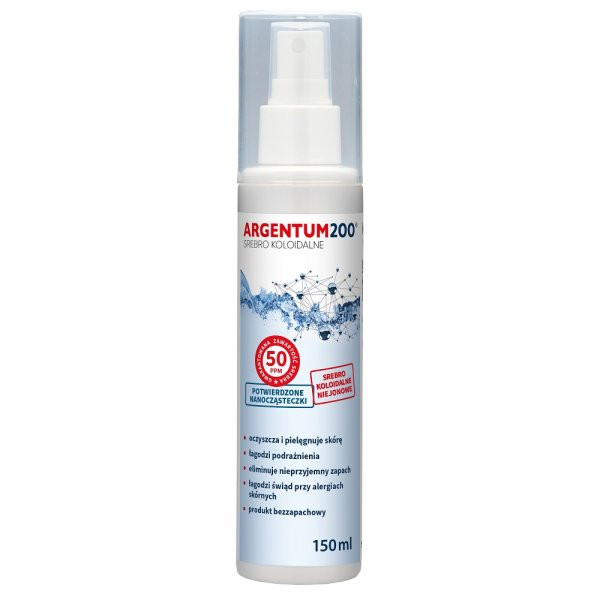 Aura Herbals Argentum200 Srebro Koloidalne 50ppm aerozol 150ml