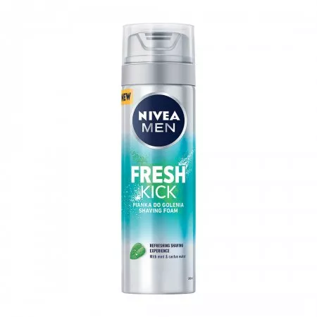 Nivea Men Fresh Kick odświeżająca pianka do golenia 200ml