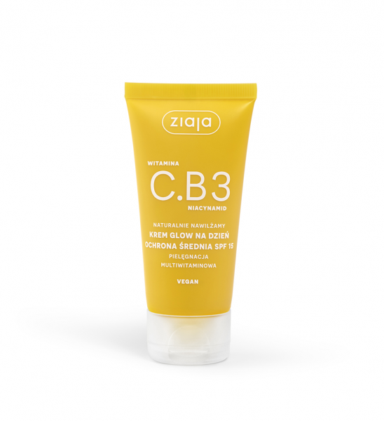 Ziaja Witamina C.B3 Niacynamid Naturalnie Nawilżamy, krem glow na dzień SPF15, 50ml