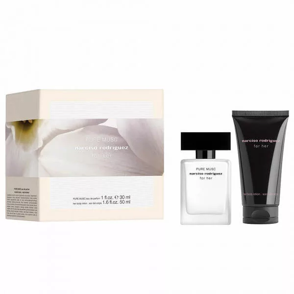 Narciso Rodriguez Pure Musc For Her zestaw woda perfumowana spray 30ml + balsam do ciała 50ml (W)