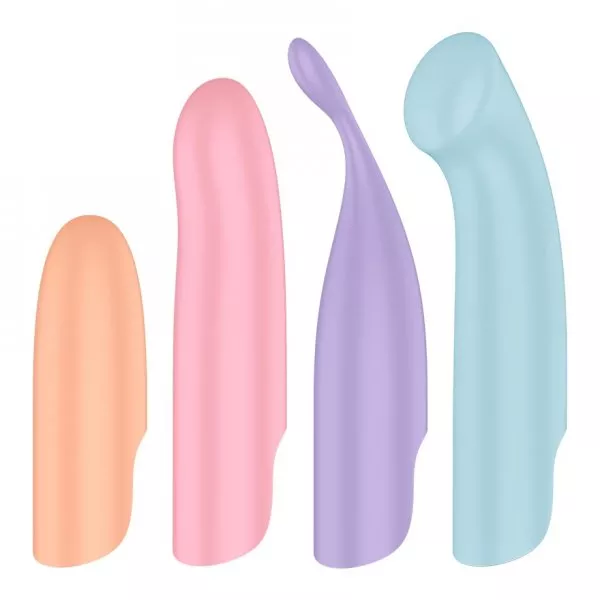 Satisfyer Playful Four wibrator z wymiennymi nakładkami