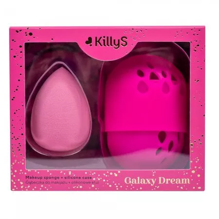 KillyS Galaxy Dream gąbeczka do makijażu z silikonowym etui