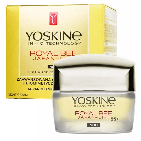 Yoskine Royal Bee Japan-Lift przeciwzmarszczkowy krem do twarzy na noc 55+ 50ml