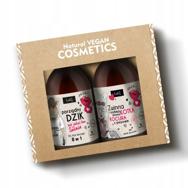 LaQ Czyściopak, zestaw do ciała, Porządny dzik/Zwinna i szybka, 2x500ml