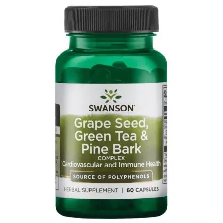 Swanson Grape Seed, Green Tea & Pine Bark 60 kaps