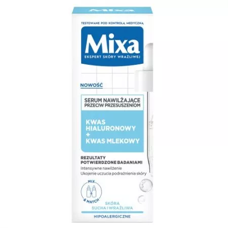 Mixa Lab serum nawilżające przeciw przesuszeniom Kwas Hialuronowy + Kwas Mlekowy 30ml