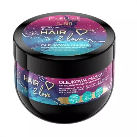 Eveline Cosmetics Hair 2 Love olejkowa maska do włosów wysokoporowatych 300ml