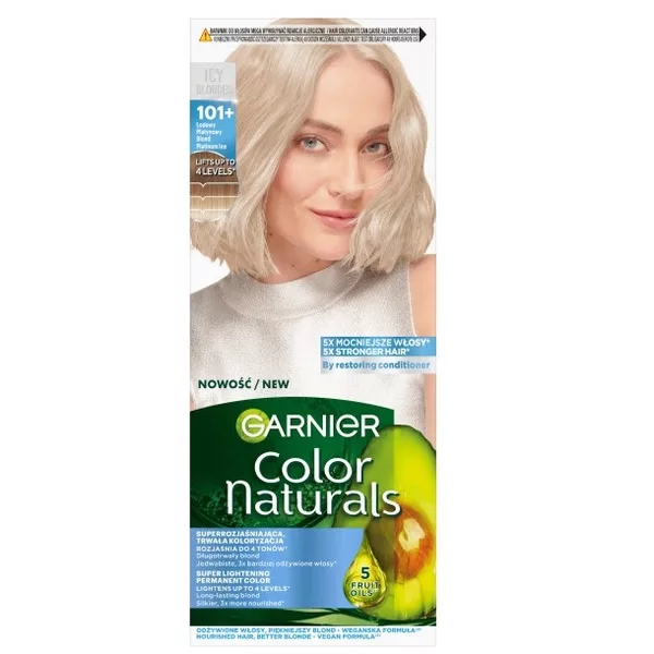Garnier Color Naturals odżywcza farba do włosów 101+ Lodowy Platynowy Blond