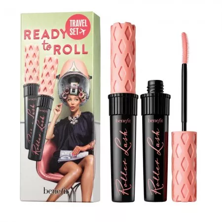 Benefit Ready To Roll Travel Set zestaw podkręcająco-liftingujący tusz do rzęs Black 2x8,5g