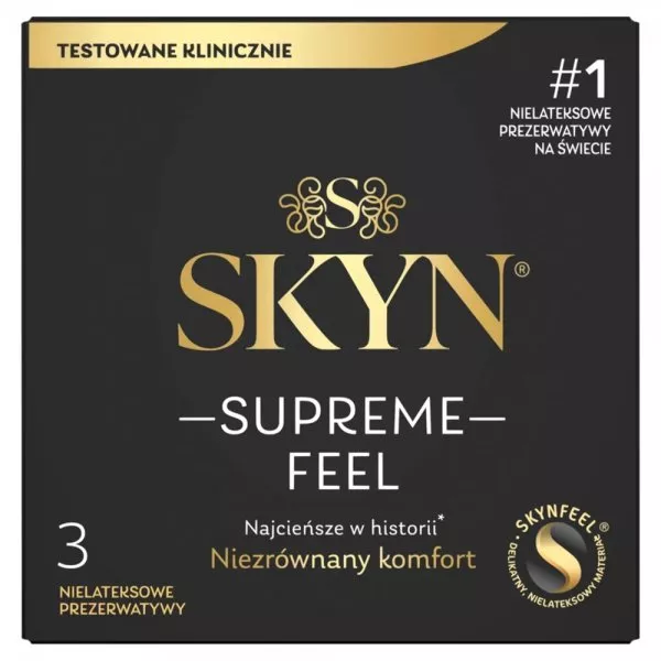 Skyn Supreme Feel cienkie nielatektowe prezerwatywy 3szt.