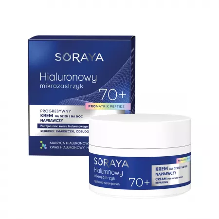 Soraya Hialuronowy Mikrozastrzyk Pro Matrix, krem naprawczy 70+, 50ml