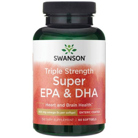 Swanson, Triple Strength Super EPA+DHA, suplement diety, 60sgels, ref.SWE077