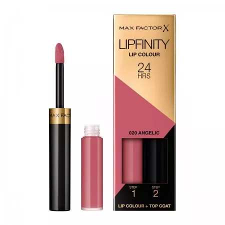 Max Factor Lipfinity Lip Colour dwufazowa pomadka w płynie o długotrwałym efekcie 020 Angelic 3.69ml