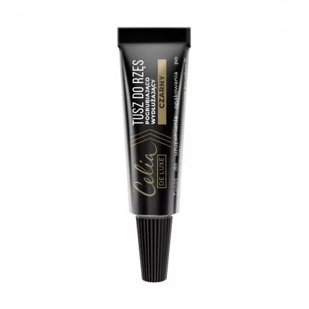 Celia Tusz do rzęs pogrubiająco-wydłużający w tubce/zapas do uzupełnienia Czarny 5g