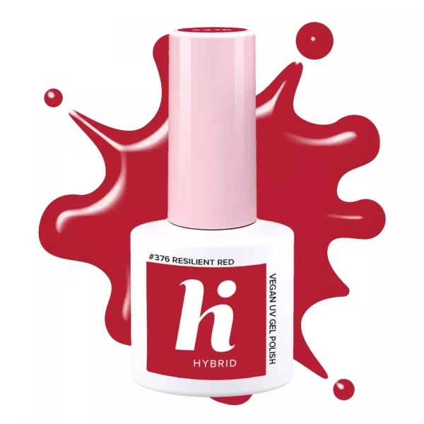 hi hybrid Everyday it Girl! lakier hybrydowy, #376 Resilient Red, 5ml