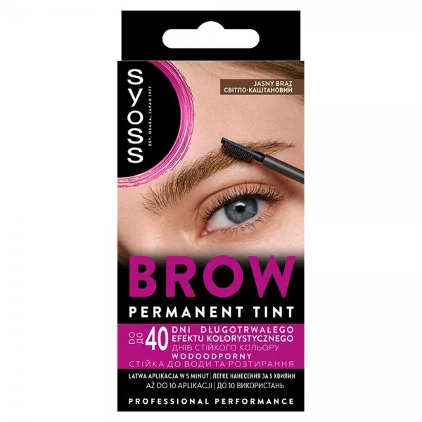 Syoss Brow Tint farba do brwi Jasny Brąz