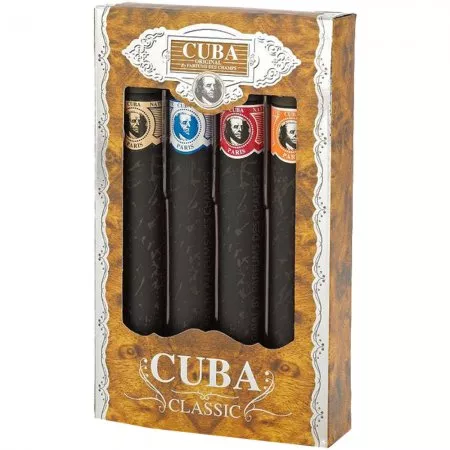 Cuba Original Cuba Classic zestaw Gold woda toaletowa + Blue woda toaletowa + Red woda toaletowa + Orange woda toaletowa 4x35ml (M)