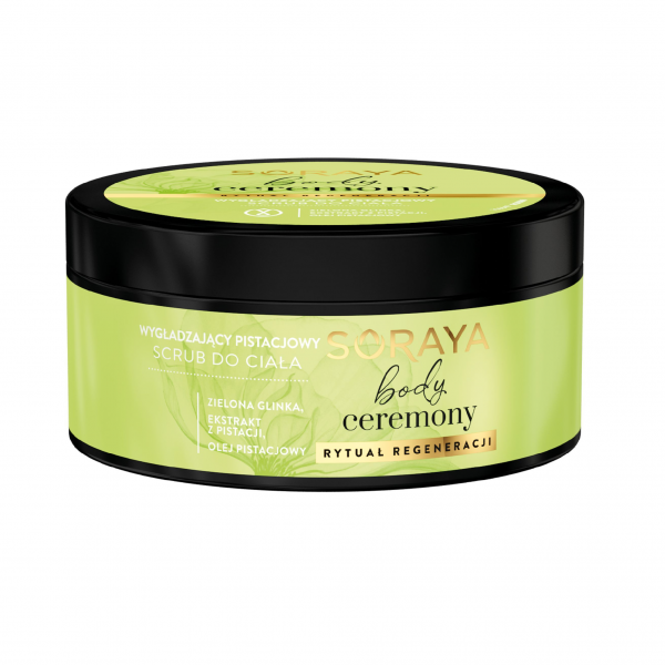 Soraya Body ceremony, wygładzający pistacjowy scrub do ciała, 200g