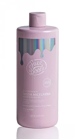 FaceBoom, oczyszczająca woda miceralna, 500ml